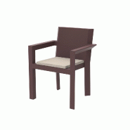 Chaise design in & out FRAME - grenat
