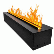 Cheminée Électrique Encastrable Divina Fire Vapor100 - Effet Flamme Vapeur D'Eau 3D, 7 Couleurs Led, Contrôle Via Application Et Télécommande, 10