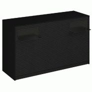Comptoir Vertigo H T01 dble noir L170cm - 3 tab.Coulis. 6tab.Amovib - noir