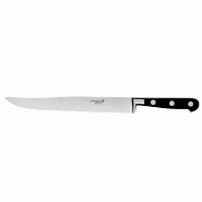 Couteau à découper "Yatagan" Gamme Idéale manche noir inox 22 cm Déglon - par 1