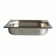 DBMARK - GPP12065-201 - Récipient perforé GN 1/2 65 mm. - 0.8mm S/S201 - gris inox GPP12065-201