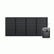 EcoFlow DELTA 2 Max Générateur solaire (PV400W) - EcoFlow DELTA 2 Max + 1 * Panneau solaire 400 W