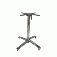 Emh Pied de table bistrot aluminium rabattable H72 cm – professionnel CHR – finition aluminium - argenté aluminium BISPIEDH72ALU