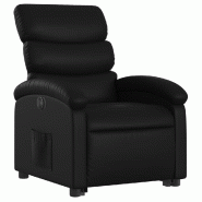 Fauteuil inclinable électrique noir similicuir Modèle Nerlonia - 8721012165427