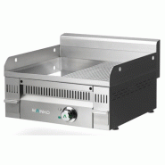 Fry-Top électrique EURO-CROM mi-rainurée en CHROME - L600 | Mainho - PCR60ET