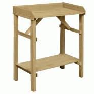 Helloshop26 - Table de jardinière en bois 75 x 40 x 90 cm avec 2 étagères design moderne jardin en pin imprégné marron 02_0045910 - marron Bois m