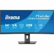 Iiyama ProLite XCB3494WQSU-B1 écran plat de PC 86,4 cm (34") 3440 x 1440 pixels UltraWide Quad HD LE