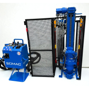 Mât de forage déporté pour milieux confinés - micro-pieux jusqu'à environ 15 mètres en tarière de 150mm - SD10F - Ultra compacte et puissante