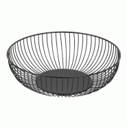 Panier de présentation rond métallique noir 285x85mm - Ref DP670 - Olympia - 5050984754074