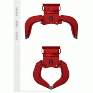 Pinces de tri et de démolition pour pelles de 13t à 35t rs1300 rozzi