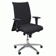 Piqueras y Crespo Albacete XL fauteuil visiteur confidente cuir noir (avec mousse viscoélastique) - noir multi-matériau 207SXLPIELNE Piqueras y Crespo Albacete XL fauteuil visiteur confidente cuir noir (avec mousse viscoélastique) - noir multi-matériau 207SXLPIELNE