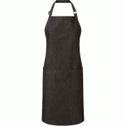 PREMIER Tablier en denim biologique et commerce équitable Black Denim One Size 100% Coton - noir 5056578000251