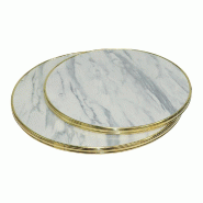 Stamp Reverdy Plateau stratifie moule BISTROT D60 MG cerclé laiton - 3661365003920