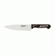 TRAMONTINA Couteau Chef 7'', Lame Acier Inox, Manche Polywood Marron Foncé - 21131197