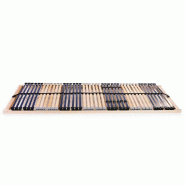 VidaXL Sommier à lattes sans matelas avec 42 lattes 7 zones 80x200 cm Modèle Uvélis - 246462