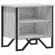 VidaXL Table de chevet sonoma gris 40x30x40 cm bois d'ingénierie – Modèle Valeur Bois - 848500