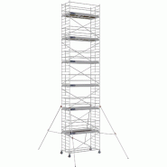 Échafaudage roulant aluminium DOCKER 150 version lisses - Hauteur de travail : 13,90 m - DUARIB - 7230120 Échafaudage roulant aluminium DOCKER 150 version lisses - Hauteur de travail : 13,90 m - DUARIB - 7230120