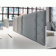 Panneau frontal acoustique pour rail Etner - polyester thermoformé - tapissé en tissu Panneau frontal acoustique pour rail Etner - polyester thermoformé - tapissé en tissu