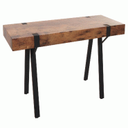 Décoshop26 - Table console hwc-l54 table téléphonique table de travail table d'appoint table de rangement métal 75 x 100 x 40 cm 04_0008490 - mét