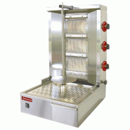 Diamond - Gyros grill gaz 35 kg - réf. KEB-G61 - gris inox AKS-KEB-G61