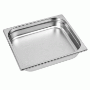 ECOLOMIQUE - 6 Pcs - Bac GN inox 1/2 325x265mm H40mm - argenté inox 294GNSS1240