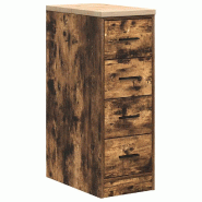Helloshop26 - Armoire de rangement de garage multifonction 30 x 51 x 85 cm surface de travail pratique finition mate en bois chêne 02_0051381 - Bois