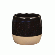 In Situ - Séréna Gobelet tasse 9cl couleur Onyx - Carton de 12 - noir Grès 051650