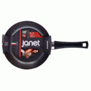 Mamù Poêle à sauter en aluminium antiadhésive, résistante aux rayures et sans PFOA, avec une poignée de 24 cm JANE2PADATXXXX24 - argenté alumin