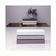 Modulable Kozen Et Table Grise Basse Rectangulaire Blanche HE9IWD2Y