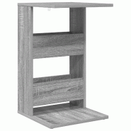 VidaXL Table d'appoint Gris Sonoma 40 x 35 x 60,5 cm Bois d'ingénierie Modèle Outdoor Zenith Prime Plus - 8000345