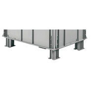 Lot de 4 sabots pour caisse plastique l.800 x p.600 mm athena - 2g08602