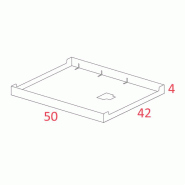 Goulotte passe-câbles pour bureau Prisma / Longo d'Actiu Goulotte passe-câbles pour bureau Prisma / Longo d'Actiu