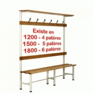 Banc pour vestiaire de sport Banc vestiaire 8 patères Banc pour vestiaire de sport Banc vestiaire 8 patères