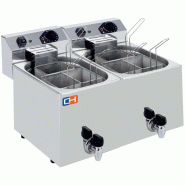 Climahosteleria Cuiseur de pâtes électrique professionnel 7+7 litres avec 3+3 paniers 530X460X370h mm CP77L - inox CP77L_0