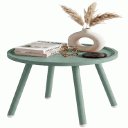 CLP Table d'appoint Busan Ø 40 cm Plastique HBT: 45x40x40 cm Olive - vert 328341