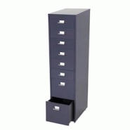 Décoshop26 - Caisson à tiroirs armoire de bureau 110x28x41 cm 8 tiroirs en acier gris foncé 04_0008257 - gris 3000262510528 Décoshop26 - Caisson à tiroirs armoire de bureau 110x28x41 cm 8 tiroirs en acier gris foncé 04_0008257 - gris 3000262510528