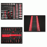 EBERTH Set doutils pour servante datelier (114 pièces, carbure de tungstène, poignées ergonomiques, inserts doutils étiquetés en mousse) - rouge EBERTH Set doutils pour servante datelier (114 pièces, carbure de tungstène, poignées ergonomiques, inserts doutils étiquetés en mousse) - rouge