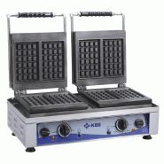GMG KBS Gaufrier avec 2 plaques de cuisson fixes pour 4X gaufres 8X16X1,5Cm 230 Volt - 10962023