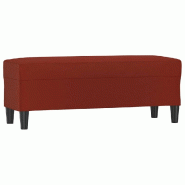 Helloshop26 - Banc banquette rouge bordeau x 100 x 35 x 41 cm similicuir 02_0010686 - rouge polyester 3000587982727