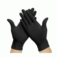 MONOUSO - Gants Nitrile sans Talc Noir Taille M AQL 1.5 (1000 Uds) - M noir 18435771411387