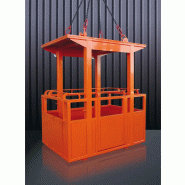 Nacelle grue rectangulaire 4 personnes - capacité 570 kg