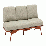 Proloisirs Sofa/Lit Sunset Alu Terra - orange multi-matériau PB37