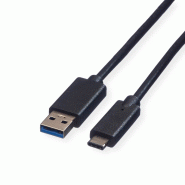 Roline green câble usb 3.2 gen 1, a-c, m/m, noir, 2 m Roline green câble usb 3.2 gen 1, a-c, m/m, noir, 2 m