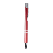 Stylo bille en aluminium recyclé - encre bleue - couleur rouge - 14g Stylo bille en aluminium recyclé - encre bleue - couleur rouge - 14g