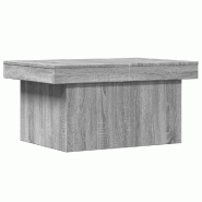 VidaXL Table basse sonoma gris 100x55x40 cm bois d'ingénierie Modèle Floriane Prestige - 840875