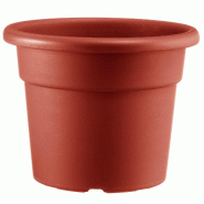 ArtPlast - Pot cylindrique 2 L, terracotta, Ø18x12,5 cm - Collection CILINDRO - orange plastique polypropylène ZA2222