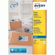 AVERY 800 étiquettes Jet d'encre blanches, format 99,1 x 67,7 mm (100 feuilles A4 / cdt) - 5014702176326