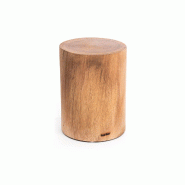 Bazar Bizar Tabouret en bois de suar 30x30x40 cm naturel - beige Bois massif JAHU015N