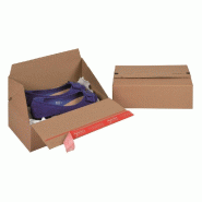 Boîte d'expédition antiforçage fond auto Eurobox M 29.4x19.4x8.7cm