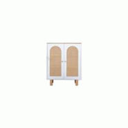 Buffet 2 portes en aggloméré Bohem Bas : 90 x 41 x 105 cm Hanah Home - blanc 8684283661756 Buffet 2 portes en aggloméré Bohem Bas : 90 x 41 x 105 cm Hanah Home - blanc 8684283661756